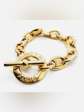 Celine -extremely rare- Vintage Link Triomphe Bracelet